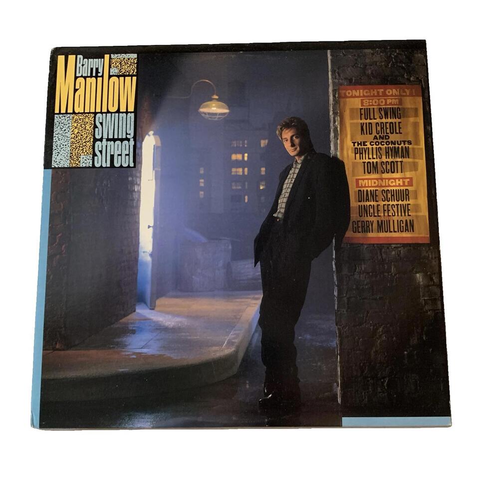 Barry Manilow – Swing Street Vinyl LP 1987 Arista AL-8527 Jazz Pop